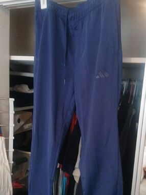 adidas Men's Navy Blue Sweatpants Joggers